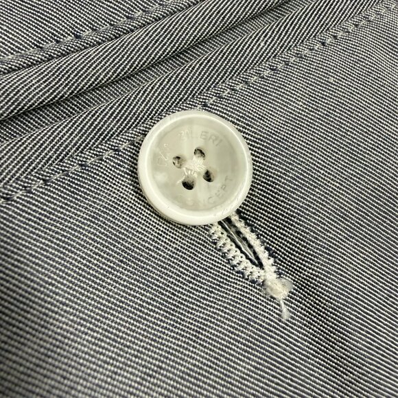 Pal Zileri Chinos 100% Cotton Mens Pants Grey 34x31 - Picture 13 of 13